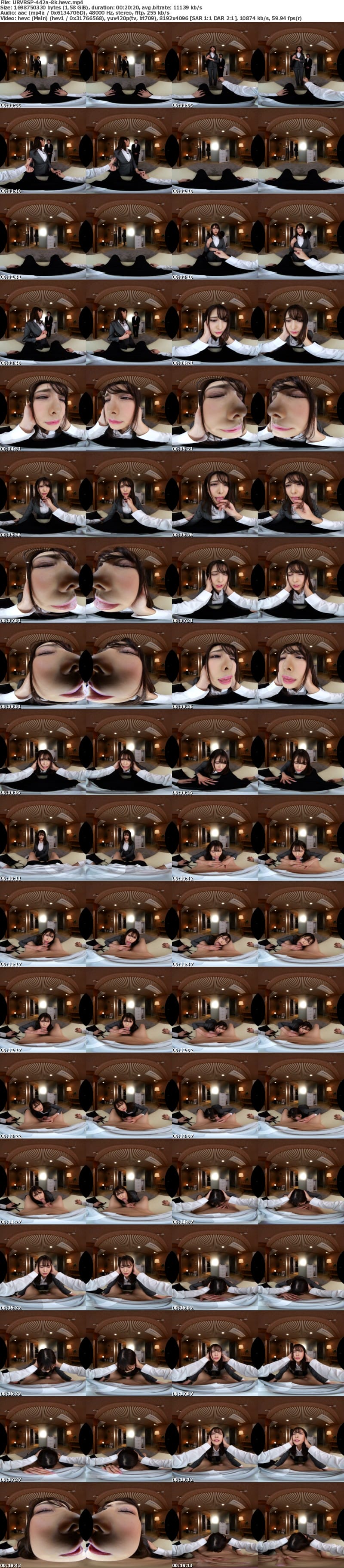 [虛擬實境VR] URVRSP-442 【VR】【8K VR】「私の喉奥、好きに使って下さい…。」取引先の傲慢社長に言いなり口マ○コ接待 花衣つばき