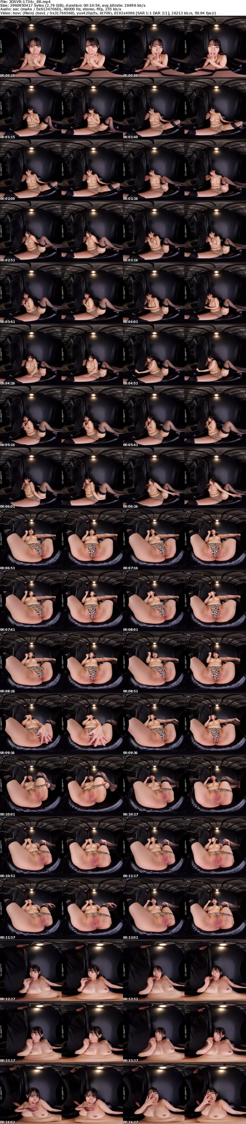 [虛擬實境VR] 3DSVR-1734 【VR】【8K】ハイパー卑猥アングル 肉厚プリ膣＆デカ尻＆結合部フェチ淫乱ポーズSPECIAL！！！ 宇流木さらら