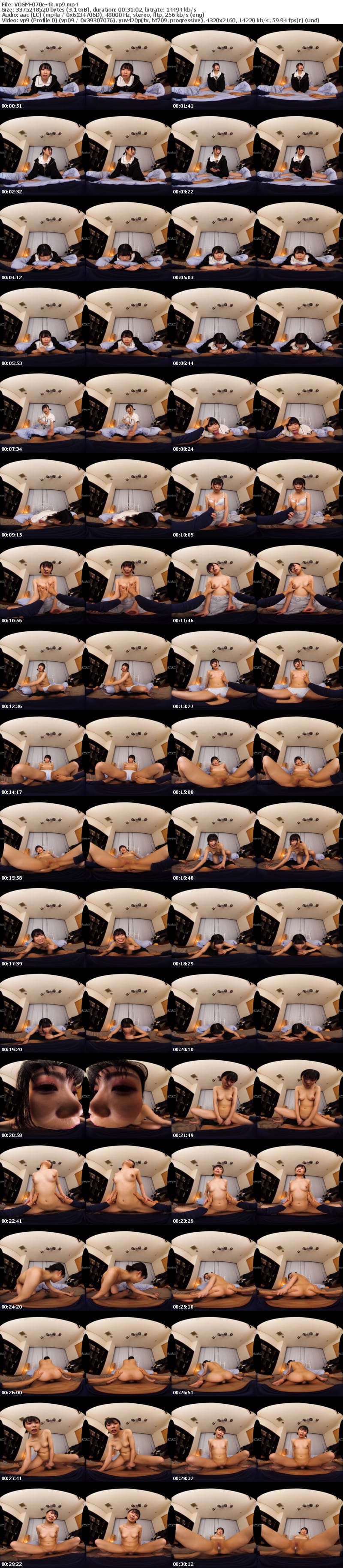 [虛擬實境VR] VOSM-070 【VR】HQ劇的超高画質 愛おし激カワ彼女と二人だけの甘～い癒やしラブいちゃ中出しSEX BEST 670分