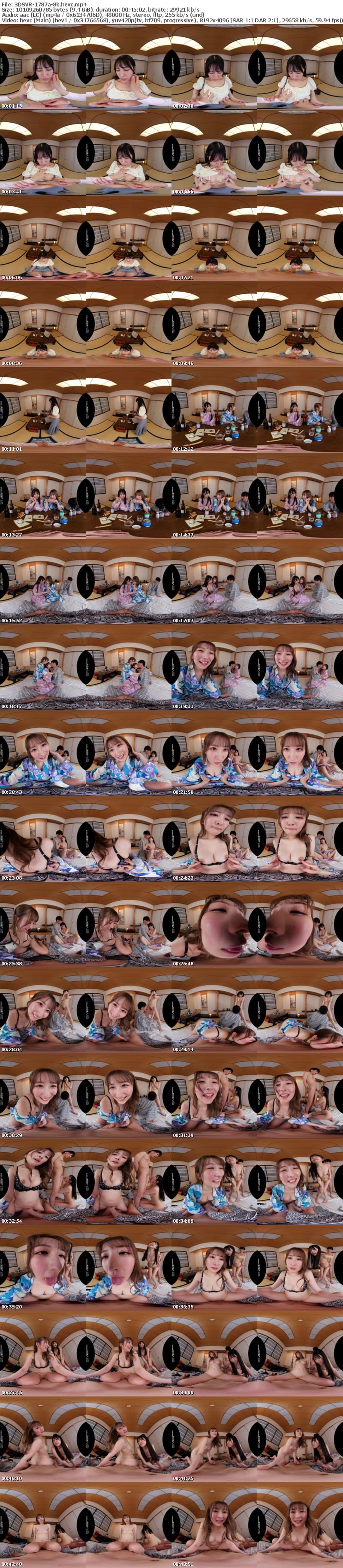 [虛擬實境VR] 3DSVR-1787 【VR】【8K】夫婦交換スワッピング旅行 親友夫婦と旅先で一夜限りの妻交換