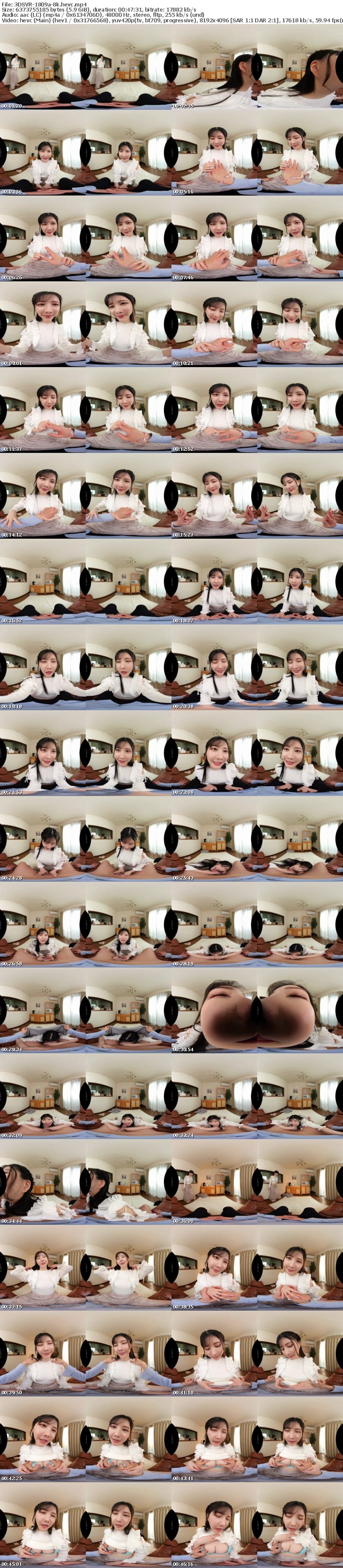 [虛擬實境VR] 3DSVR-1809 【VR】【8K】彼女の姉に耳元隠語囁きの誘惑に負けて何度も発射 藍芽みずき