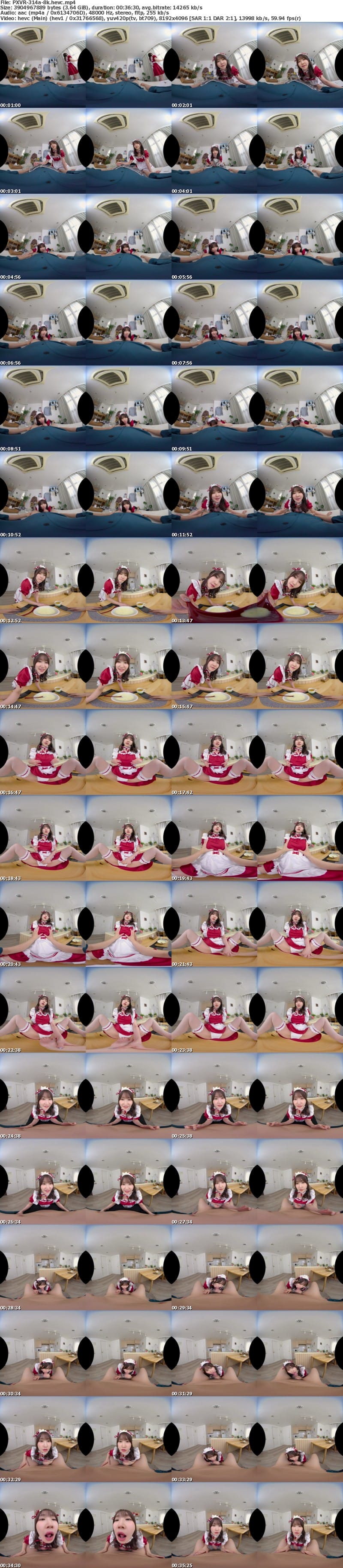 [虛擬實境VR] PXVR-314 【VR】家事も性処理も超一流！！朝フェラから夜の営みまで24 時間生放題のエリートメイド 依本しおり【8K】