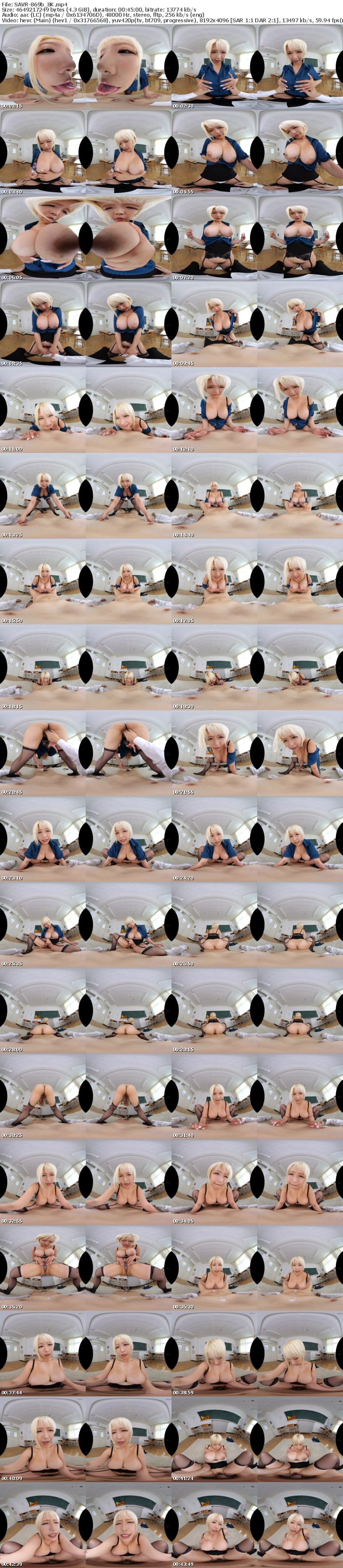 [虛擬實境VR] SAVR-869 【VR】愛と淫の教室アリス先生の強●ザーメン射精スパルタ性指導-専属-乙アリス