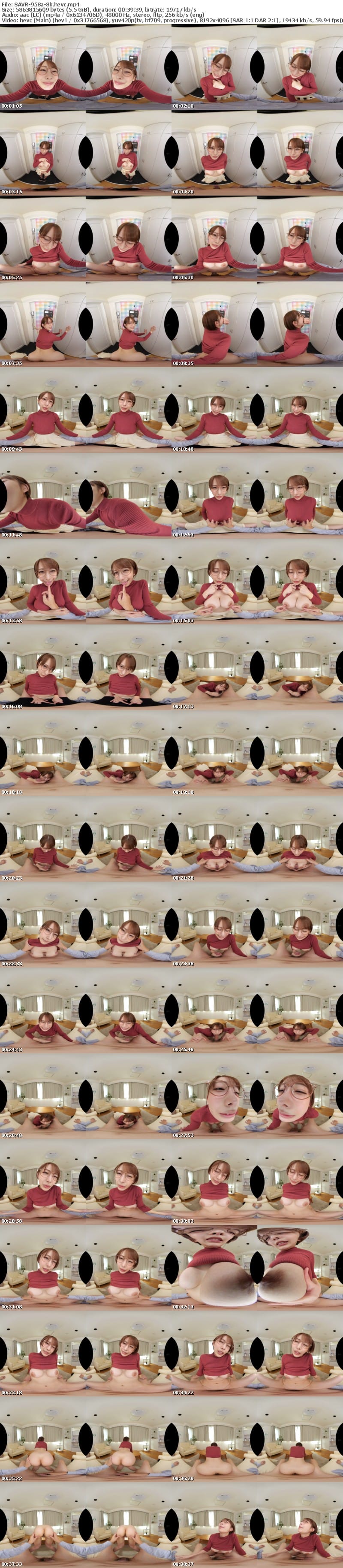 [虛擬實境VR] SAVR-958 【VR】なんでもokのメガネ女子に10発以上の濃厚射精 弥生みづき