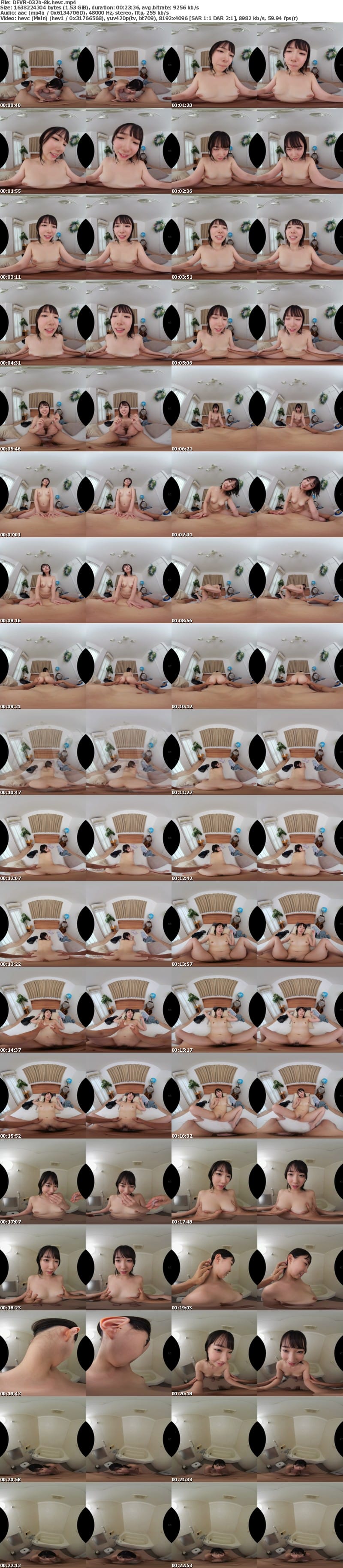 [虛擬實境VR] DEVR-032 【VR】エアコンがぶっ壊れた真夏の密室で彼女と体液まき散らしSEX 野宮あん