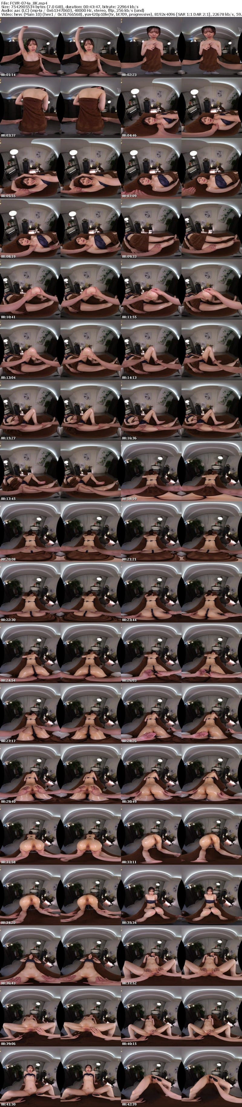 [虛擬實境VR] FCVR-074 【VR】【Fitch高画質8K肉感VR】肛門丸見えデカ尻オイルエステ ねっとり施術で感度がバグってエビ反り懇願SEX！ 響蓮