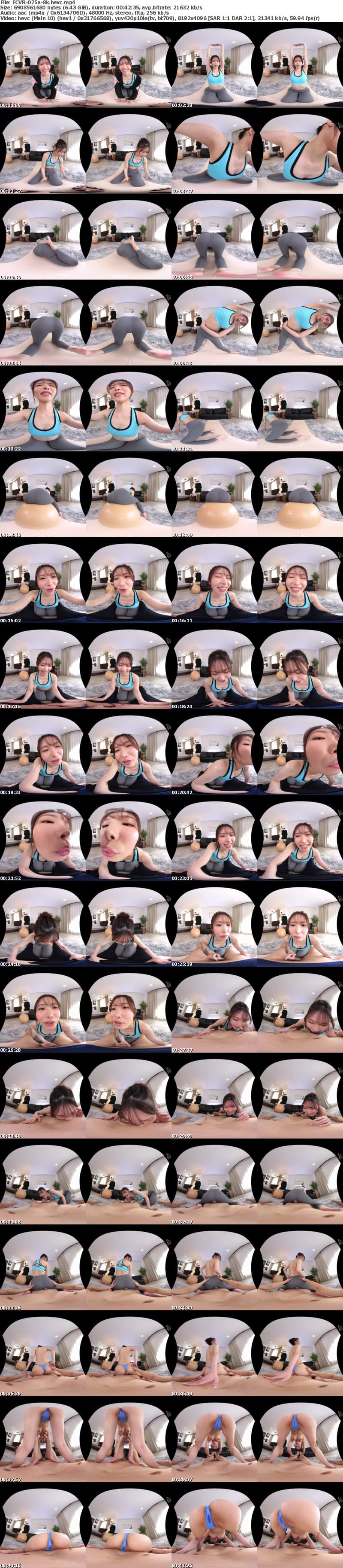 [虛擬實境VR] FCVR-075 【VR】【Fitch高画質8K肉感VR】汗が滴る国宝級クビレと密着淫語で僕を誘惑する小悪魔パーソナルトレーナー 響蓮