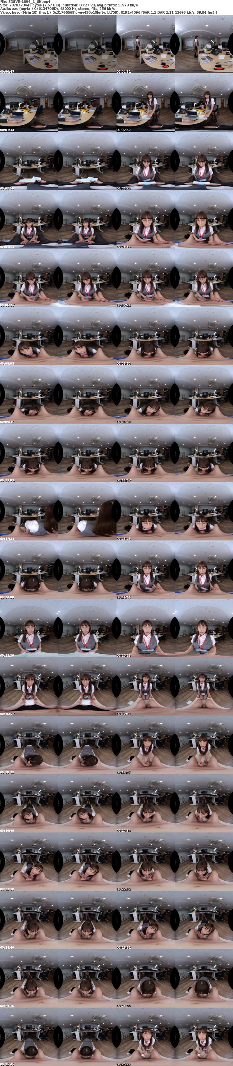 [虛擬實境VR] 3DSVR-1994 【VR】【8K】「この領収書は否決です」経理の白浜さんはクールで厳しいが、精子をだしたらなんとか誤魔化してくれます。 白浜果歩